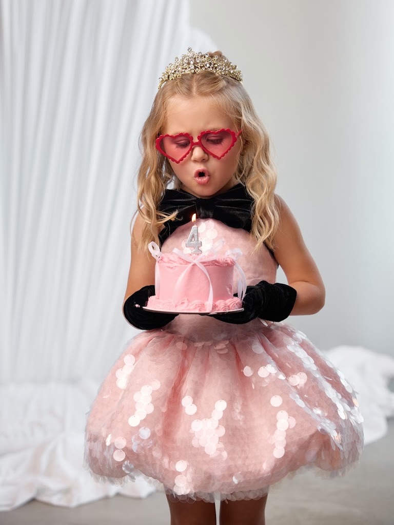 Toddler Girl Tulle Party Dress - Gaun Ulang Tahun Anak Perempuan Berbahan