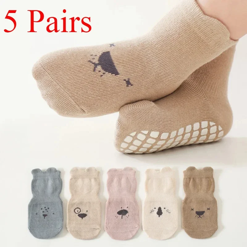 3/5 Pasang Kaus Kaki Kasual Be - Unisex Baby Socks Non Slip ulasan dan harga